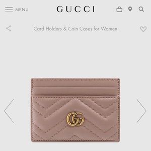 Leather Gucci Card Holder